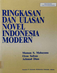 RINGKASAN DAN ULASAN NOVEL INDONESIA MODERN