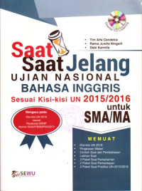 SAAT-SAAT JELANG UJIAN NASIONAL BAHASA INGGRIS SMA/MA 2015/2016