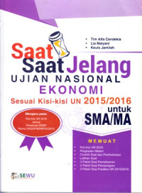 SAAT-SAAT JELANG UJIAN NASIONAL EKONOMI SMA/MA 2015/2016