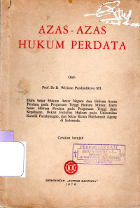 AZAS - AZAS HUKUM PERDATA