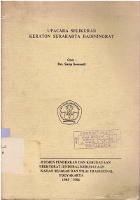 Upacara selikuran keraton Surakarta Hadiningrat