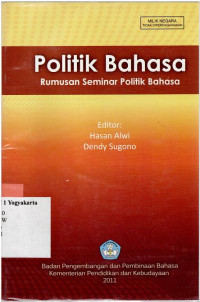 POLITIK BAHASA : RUMUSAN SEMINAR POLITIK BAHASA