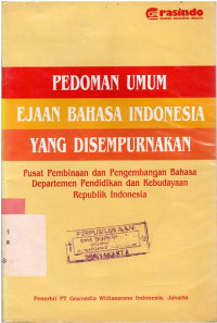 Pedoman umum ejaan Bahasa Indonesia yang disempurnakan