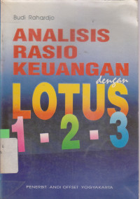 Analisis rasio keuangan dengan lotus 1-2-3