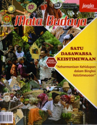 MATA BUDAYA : MAJALAH KEBUDAYAAN UNTUK UMUM